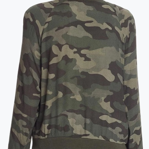 BB DAKOTA Camouflage Crepe Bomber Jacket - Picture 5 of 7
